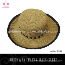 new straw hat wholesale 100% paper string cheap summer hats